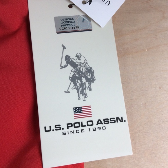 U.S. Polo Assn. Boys Swim Shorts Swim Trunks Size XL 14-16 Red Blue NWT - Picture 8 of 12